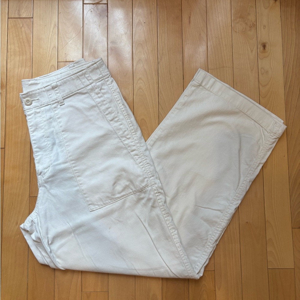 UNIQLO Off White Women Baker Pants Size 8